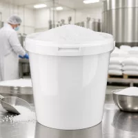 Robuster Kunststoffeimer 10,7 Liter weiß mit Clipdeckel für Schüttgut und Trockenwaren