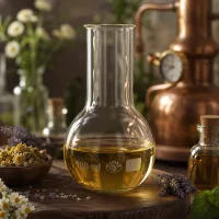 Kolben 100ml professionell mit breiter Öffnung für Tinktur Zubereitung und Heilpflanzen Extrakte