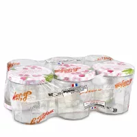 Le Parfait Sturzgläser 324ml im 6er-Pack mit Schraubdeckeln in Folie verpackt für Marmelade und Konserven