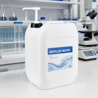 Kompakter 10 Liter Vorratsbehälter mit Dosierpumpe für Labor Grade destilliertes Wasser 10L