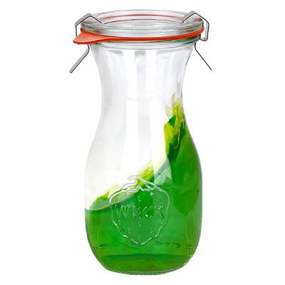 48er Set Weck Gläser 290ml Saftflasche mit 48 Glasdeckeln, 4