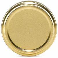 Goldener TO43 Schraubdeckel UNiTWIST BioSeal unitemp für Marmeladen und Konserven