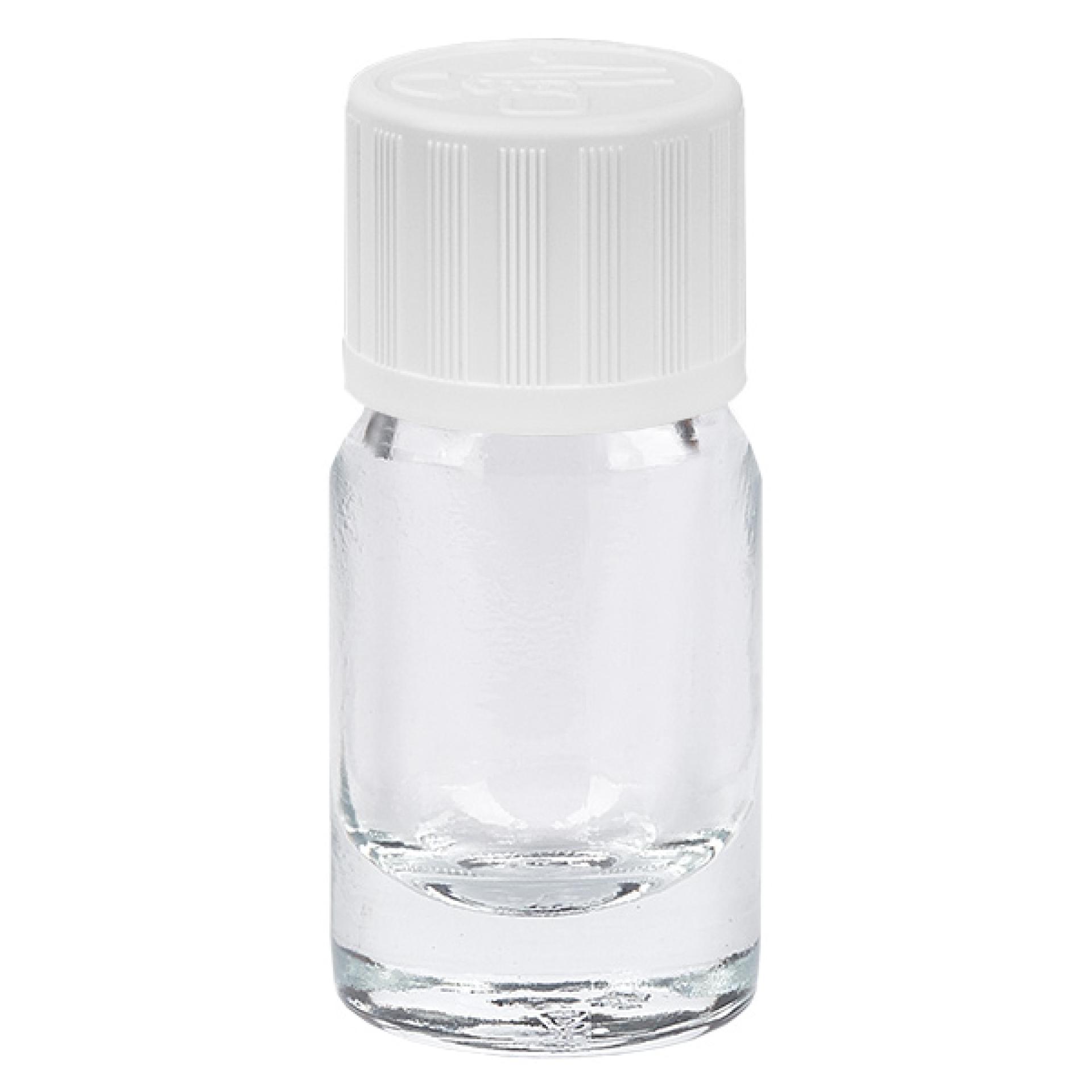 5ml Flasche 11mm Schraubverschluss weiß Standard Kindersicherung ClearLine UT...
