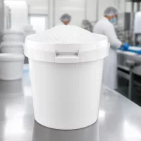 Professioneller 2,5L Kunststoffbehälter Weiß mit Deckel für Zucker Salz und Granulate