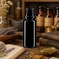 Hochglänzende Violettglas Flasche 10ml DIN 18 bewahrt Potenz von Bachblüten und Globuli