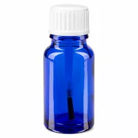 Kompakte 10ml Pinselflasche blau für Kosmetik Pharmazie und ätherische Öle