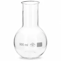 Weithalskolben 500ml transparent mit stabilem Stand für analytische Arbeiten