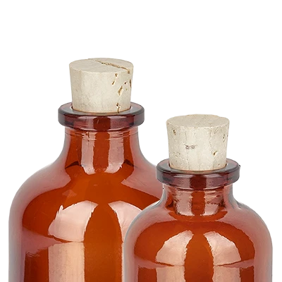 Flaschen aus Braunglas 5- 100 ml mit Öffnung 12 mm inkl. Korken