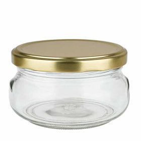 120ml Terrinenglas mit BasicSeal Deckel gold UNiTWIST