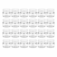 UNiTWIST Rundglas Set 24 Stück 80ml Weithals Gläser mit weißem Verschluss