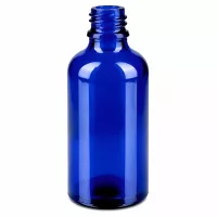 Elegante kobaltblaue 50ml Glasflasche für selbstgemachte Gesichtswasser und Tonics