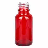 20ml RedLine Apothekenflasche aus robustem roten Glas mit UNiTWIST UT18/20 Schraubverschluss