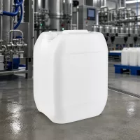 Vierkantkanister 10 Liter naturweiß ohne Verschluss lebensmittelechter HDPE Vorratsbehälter
