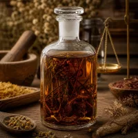 Verschließbare Glasflasche 250ml klar Enghals für Tinkturen Heilkräuter und Naturextrakte
