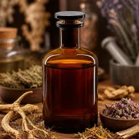 Klassische Rundschulterflasche 100ml Enghals braun für Aromatherapie und Naturkosmetik