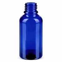 Professionelle blaue 30ml Glasflasche mit Standardgewinde für Labor und medizinische Anwendungen