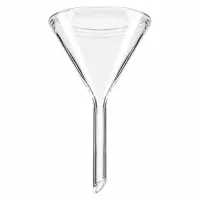 Professioneller 60-Grad-Trichter Ø 45mm aus robustem Kalk-Soda-Glas mit kurzer Tülle