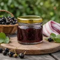 Wiederverschließbares 33ml Glas mit Golddeckel für Beerenkonfitüre und Fruchtgelees UNiTWIST