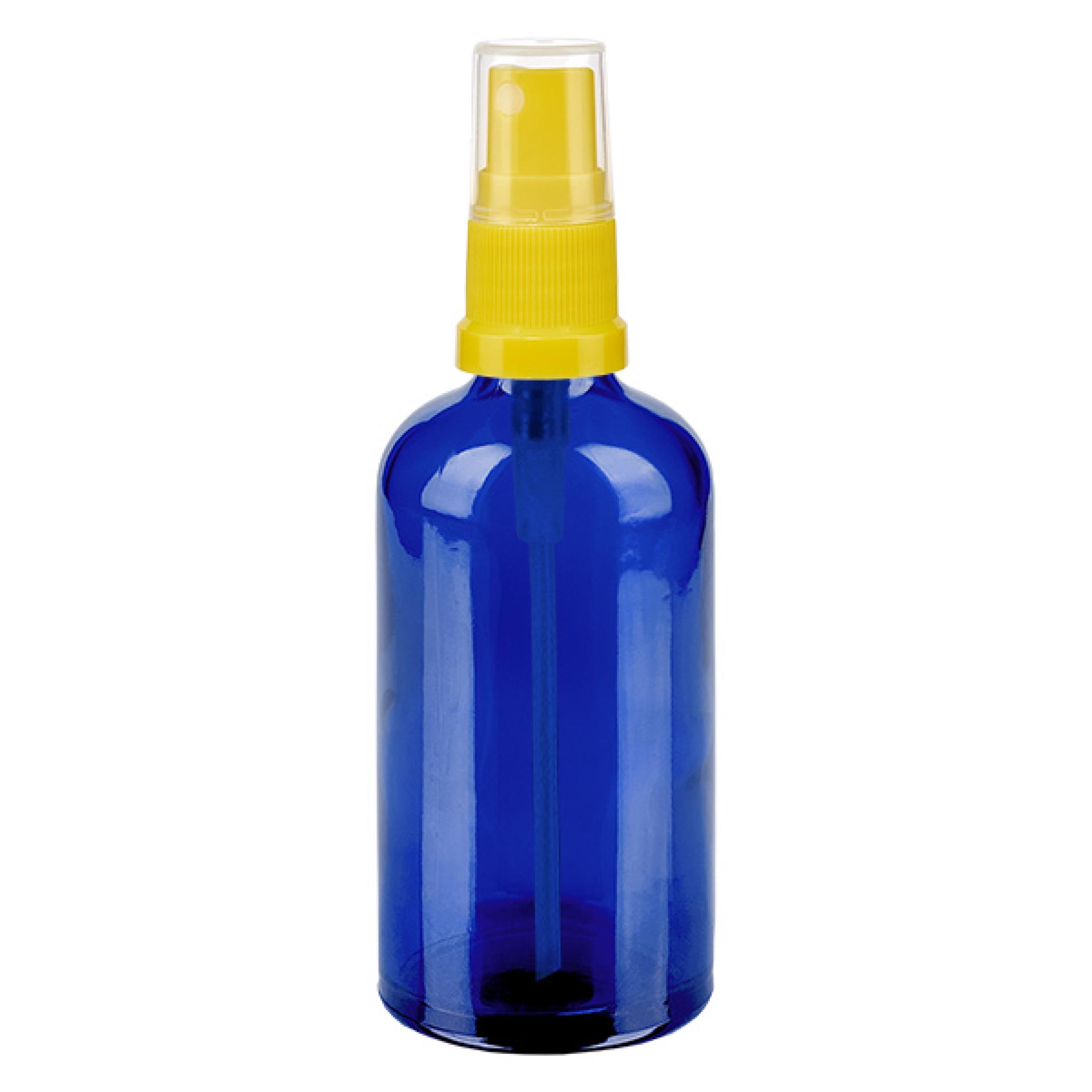 100ml Sprayflasche gelb/transparent Standardverschluss BlueLine UT18/100