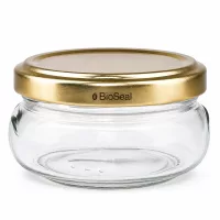 120ml Terrinenglas mit BioSeal Deckel gold UNiTWIST