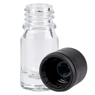 5ml Flasche 6mm Schraubverschluss schwarz Standard ClearLine UT18/5