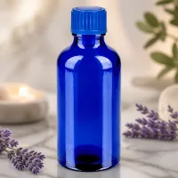 Elegante 50ml Blauflasche STD BlueLine Design perfekt für DIY-Kosmetik und Naturprodukte
