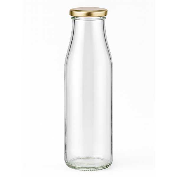 500ml Glasflasche + BasicSeal Deckel gold UNiTWIST