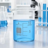 Kleines Messbecherglas 10ml niedrige Form mit weißer Milliliter-Markierung APPROX