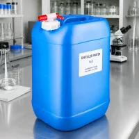 Lebensmittelechter HDPE Kanister 25L blau mit seitlichem Zapfhahn und Schraubdeckel