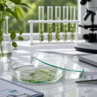 Klassische Laborpetrischale 100x20mm Glas für Pflanzenbiologie und Mikrobiologie