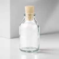 Wiederverschließbare Glasflasche 20ml mit Naturkorken für Öle und Essenzen