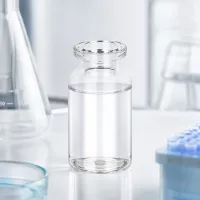 Injektionsflasche 10ml aus hochwertigem Klarglas mit flachem Boden und weitem Öffnungsrand