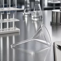 Analysentrichter 55mm Borosilikat Glas 60 Grad Winkel für Qualitätskontrolle