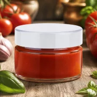 Rundglas 130ml UNiTWIST mit weißem Deckel perfekt zum Einkochen von Gemüse